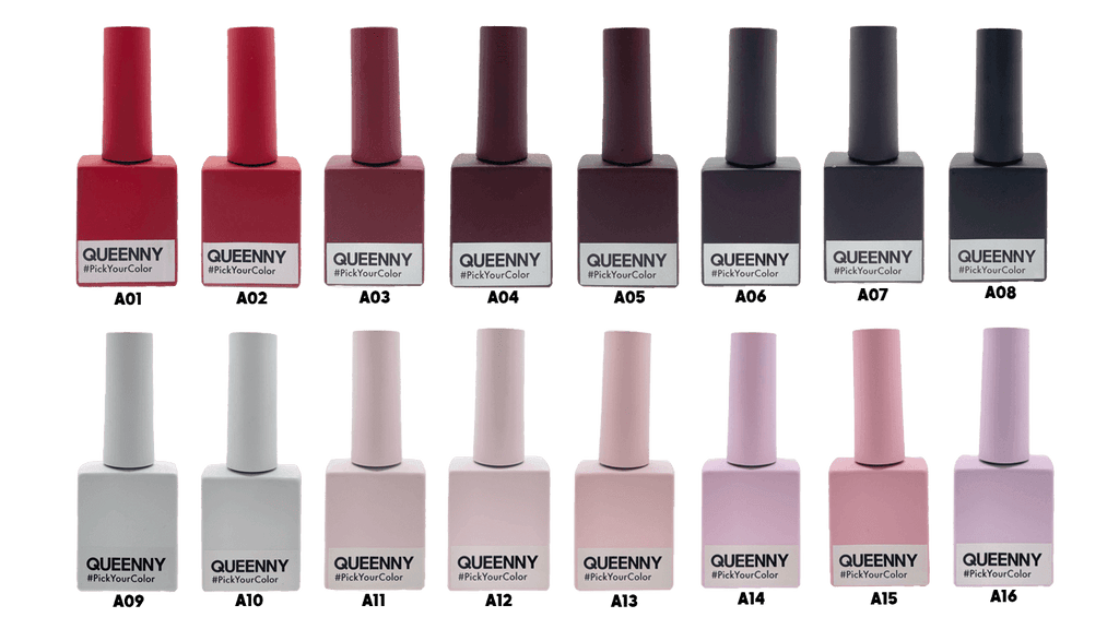  A16 - QUEENNY USA (vegan, cruelty free, non toxic, 11 free gel nail polish)