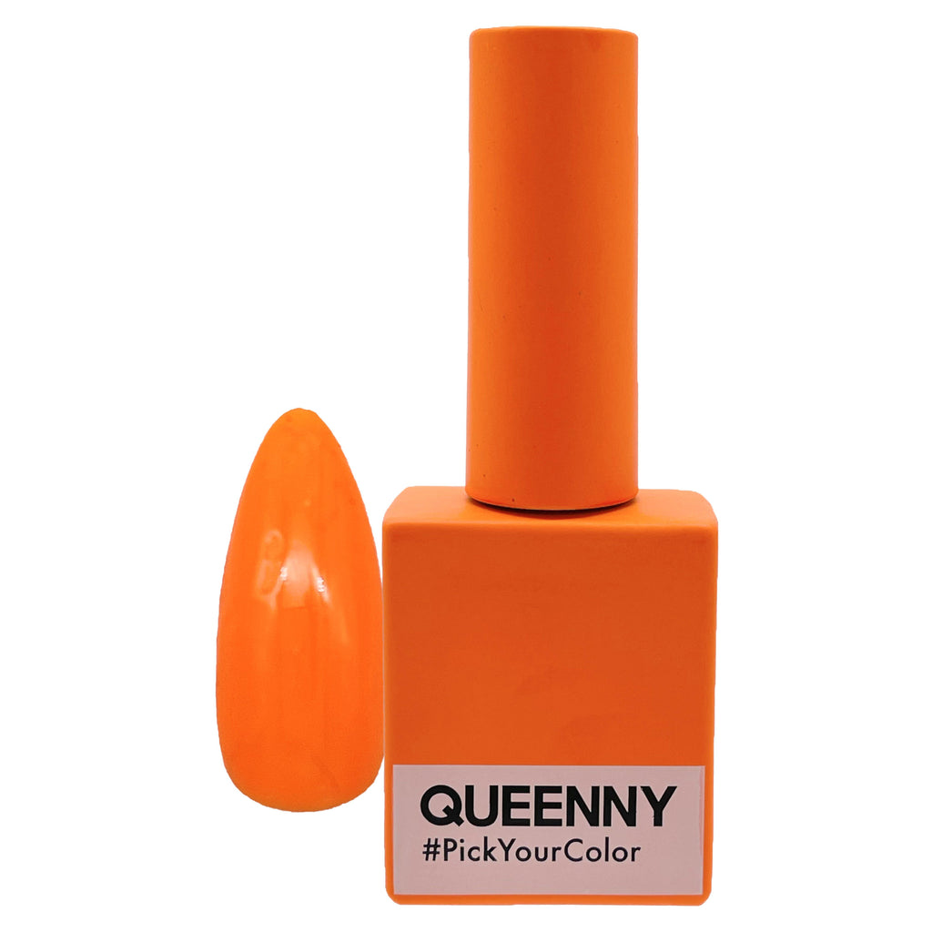  NEON ORANGE 130 - QUEENNY USA (vegan, cruelty free, non toxic, 11 free gel nail polish)