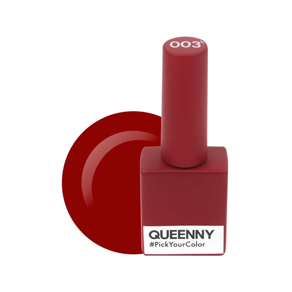  Sienna Red 003 - QUEENNY USA (vegan, cruelty free, non toxic, 11 free gel nail polish)