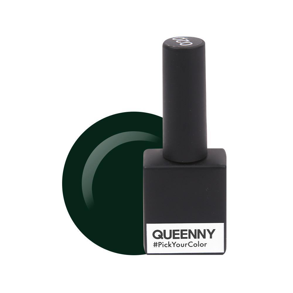  Dark Green 020 - QUEENNY USA (vegan, cruelty free, non toxic, 11 free gel nail polish)