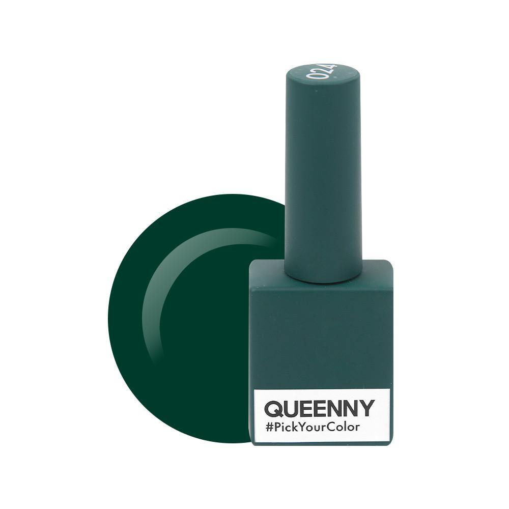 Pine Green 024 - QUEENNY USA (vegan, cruelty free, non toxic, 11 free gel nail polish)