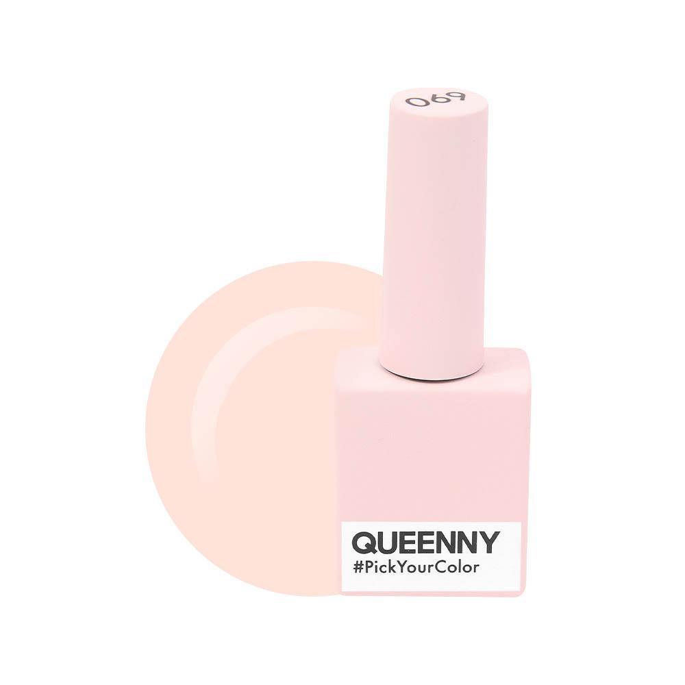  White Pink Syrup 069 - QUEENNY USA (vegan, cruelty free, non toxic, 11 free gel nail polish)